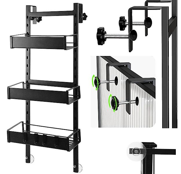 Mucola Duschablage Duschregal ohne Bohren Handtuchhalter Metall Badregal 3 günstig online kaufen