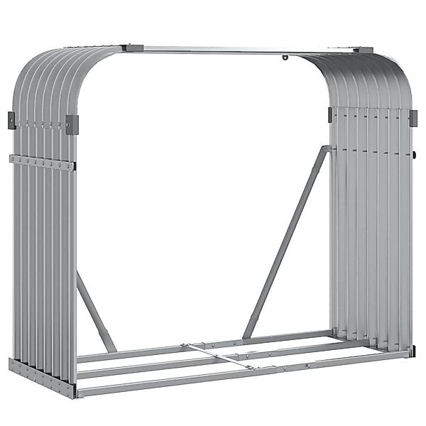 vidaXL Kaminholzregal Kaminholzunterstand Hellgrau 120x45x100 cm günstig online kaufen