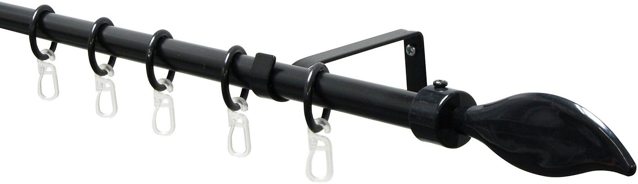 GARDINIA Gardinenstange Set Metall, 1-läufig, ausziehbar, verschraubt, Alum günstig online kaufen