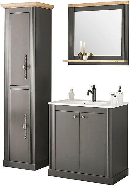 Home affaire Badmöbel-Set »WESTMINSTER, Bad im Landhausstil, 3-teiliges Bad günstig online kaufen