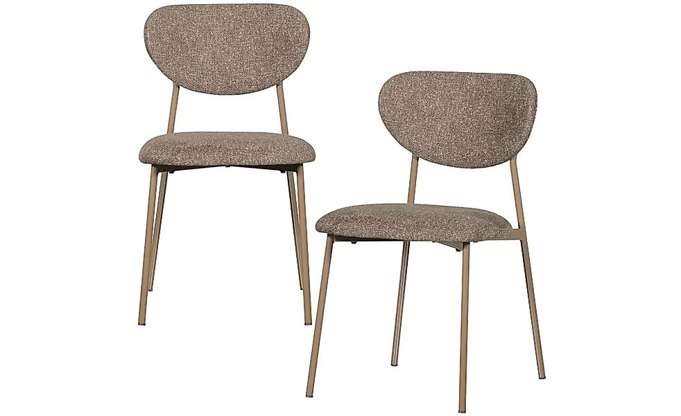 WOOOD Esszimmerstuhl 2er-Set   ¦ beige ¦ Maße (cm): B: 56 H: 77 Stühle > Po günstig online kaufen