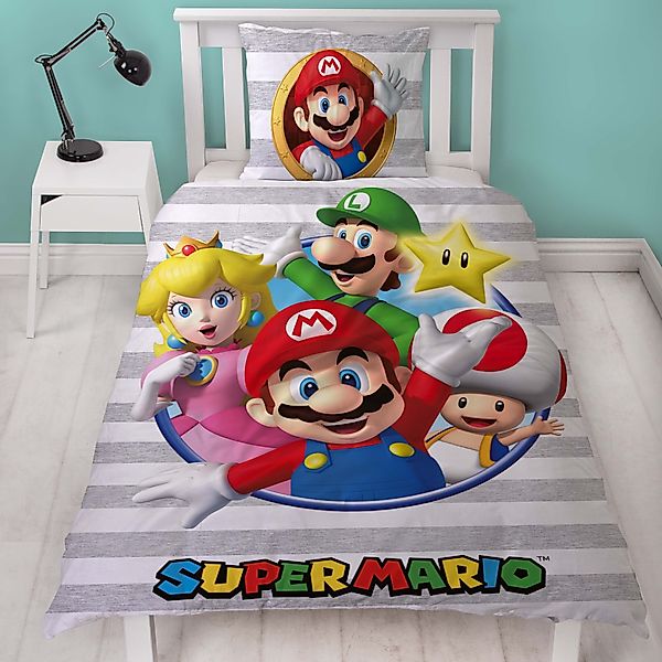 Familando Kinderbettwäsche Nintendo Super Mario "Porträt" günstig online kaufen