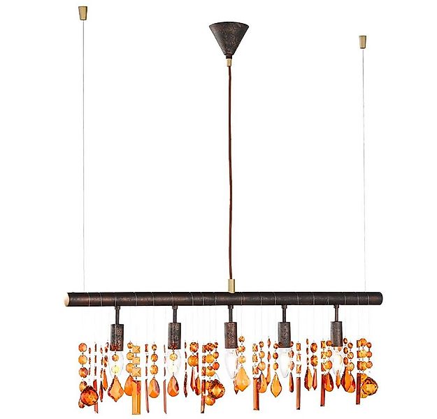 WOFI LED-Hängeleuchte, Leuchtmittel nicht inklusive, Hänge Leuchte Kristall günstig online kaufen