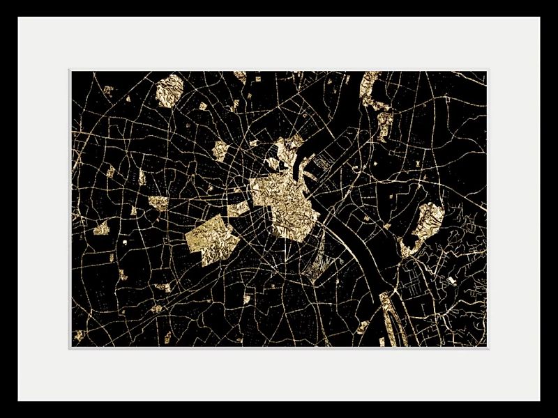 queence Bild »Landkarte«, Städte-Stadt-Weltkarte, (1 St.), HD Premium Poste günstig online kaufen