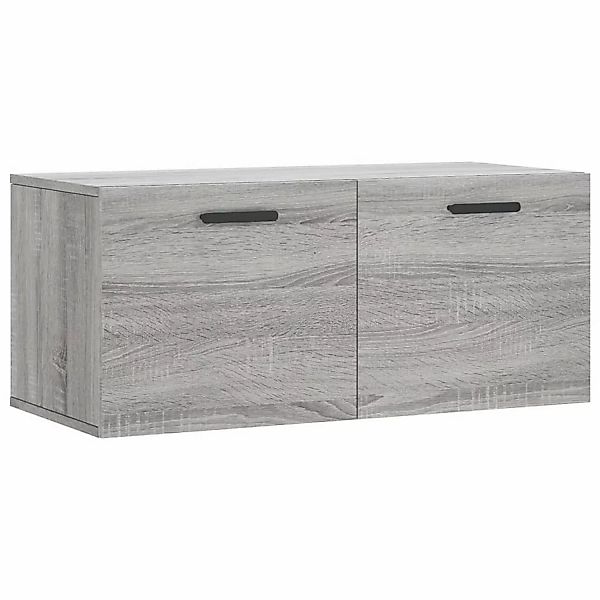 vidaXL Hängeschrank Wandschrank Grau Sonoma 80x36,5x35 cm Holzwerkstoff günstig online kaufen