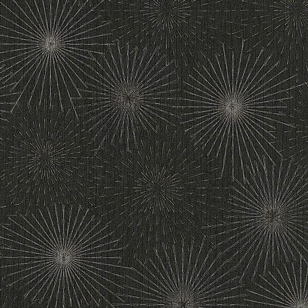 PROFHOME 388181-GU Grafik Tapete Abstrakt glitzernd Schwarz Gold Silber 0,5 günstig online kaufen