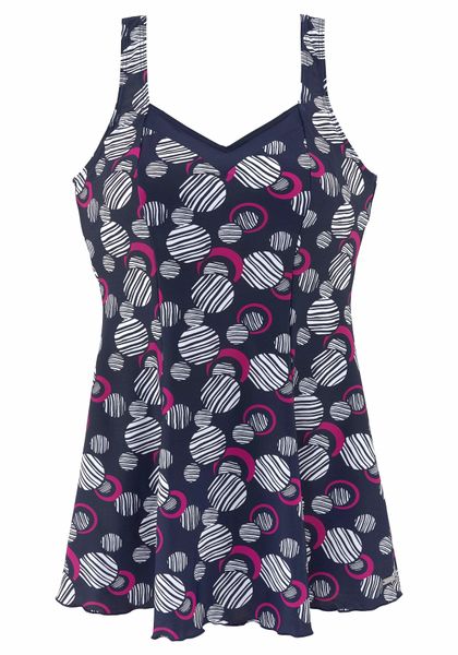 LASCANA Badekleid mit modischen Kreisen und günstig online kaufen