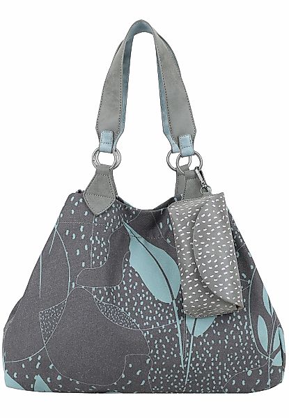 Fritzi aus Preußen Henkeltasche "Leaves Canvas Anthra Ice" mit abnehmbarem günstig online kaufen