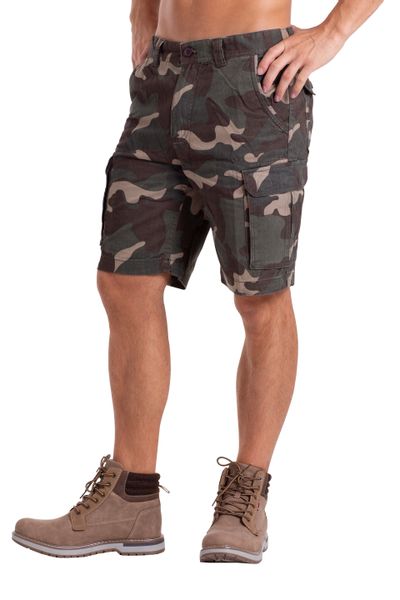 BlauerHafen Cargobermudas Herren Heer Camouflage Cargo günstig online kaufen