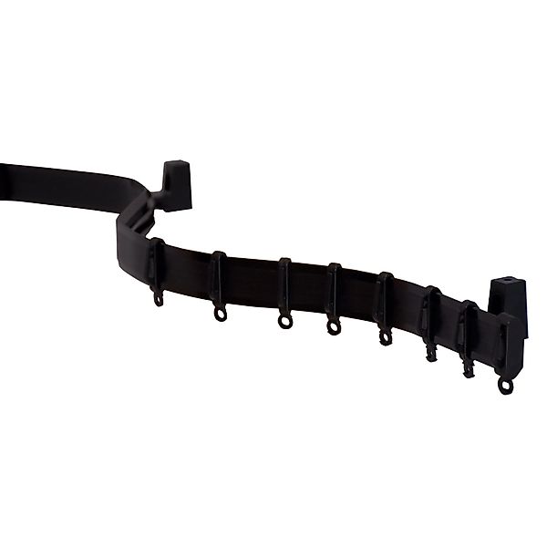 Gardinia Vorhangschiene Flexline Schwarz 350 cm günstig online kaufen
