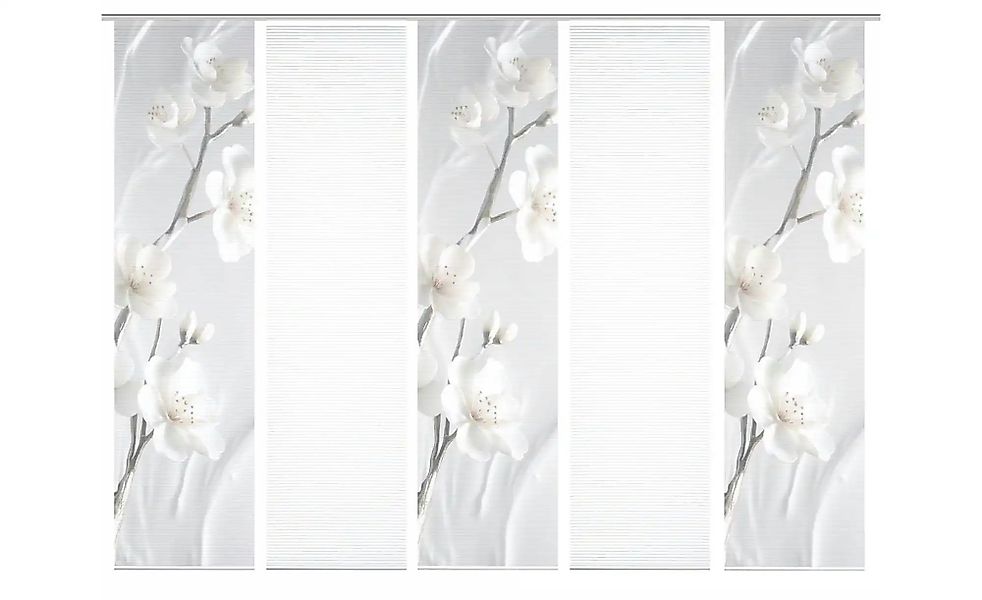 HOME in green Schiebevorhang   ¦ creme ¦ Synthetik ¦ Maße (cm): B: 60 H: 24 günstig online kaufen