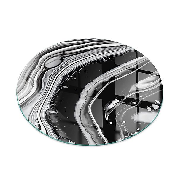 Tulup Glasplatte für Kamin Abstrakte Wellen und Linien Vorlegeplatte für Ka günstig online kaufen