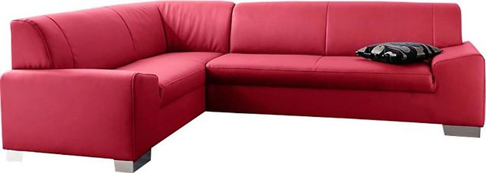 DOMO collection Ecksofa Alisson, zeitlose Optik, flache Armlehnen, L-Form, günstig online kaufen
