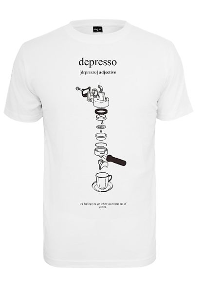 MisterTee Kurzarmshirt MisterTee Herren Depresso Tee günstig online kaufen