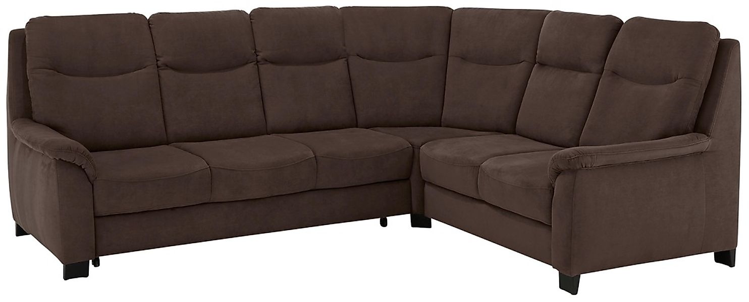 Home affaire Ecksofa »Boccaccio L-Form« mit Federkern, incl. Kopfteilverste günstig online kaufen