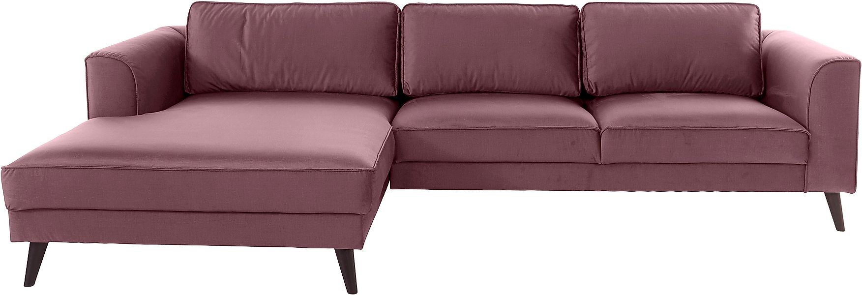 INOSIGN Ecksofa "Lumber Jack, elegant und bequem, Breite 280, hoher Fuß, L- günstig online kaufen