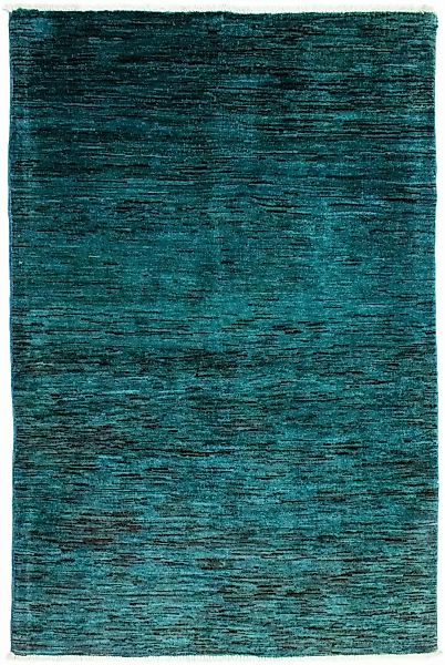 morgenland Wollteppich »Ziegler Teppich handgeknüpft blau«, rechteckig günstig online kaufen