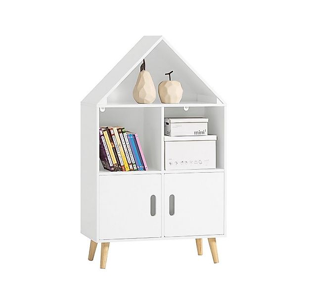 SoBuy Kinderregal KMB58, mit Haus-Design Bücherregal Aufbewahrungsregal Spi günstig online kaufen
