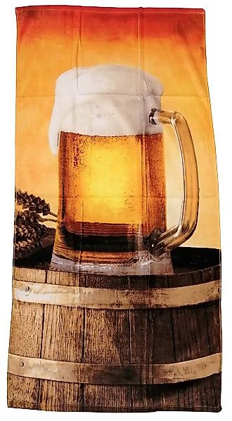 Jerry Fabrics Badetücher Bier, Frottee (1-St) günstig online kaufen