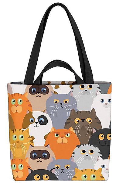 VOID Henkeltasche (1-tlg), Cartoon Katzen Haus-Katze günstig online kaufen