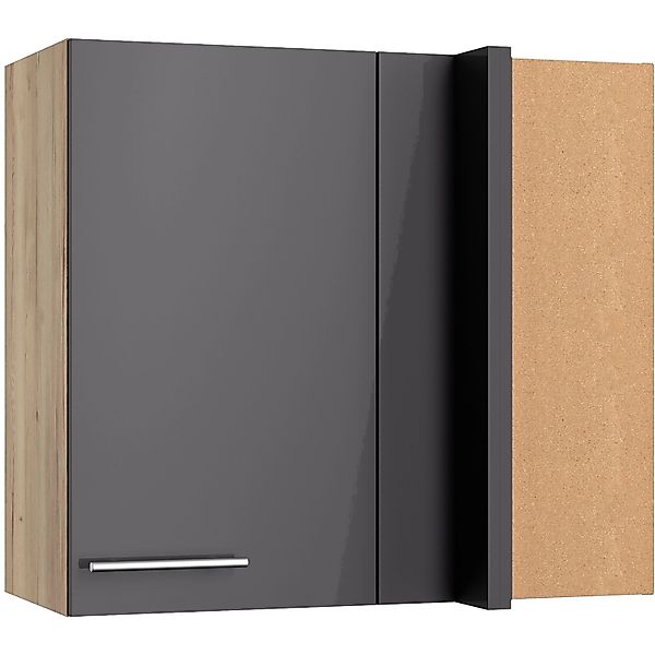 Optifit Küchen-Eckoberschrank Jonte984 80/45 x 70,4 x 34,9cm Anthrazit Wild günstig online kaufen