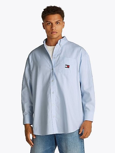 Tommy Jeans Curve Hemdbluse TJW OVS BADGE OXFORD SHIRT EXT in Großen Größen günstig online kaufen
