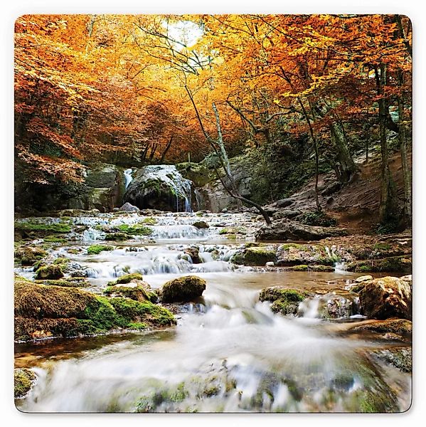 Wall-Art Glasbild »Autumn Waterfall« günstig online kaufen