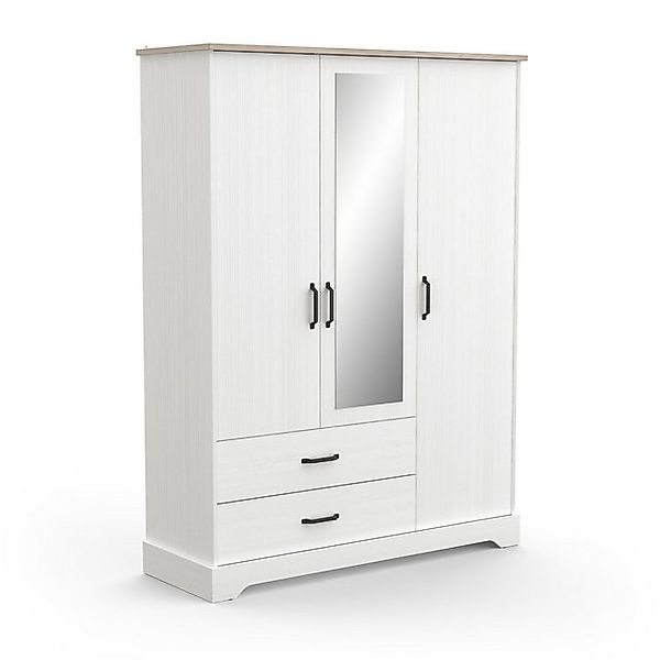 PREISBRECHER Kleiderschrank Cottage 148,6 x 199,6 x 57,1 cm (B/H/T) günstig online kaufen