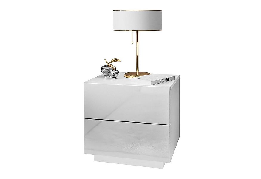 Lookway Nachttisch LINA LUX Hochglanz und LED, Breite 45 cm günstig online kaufen