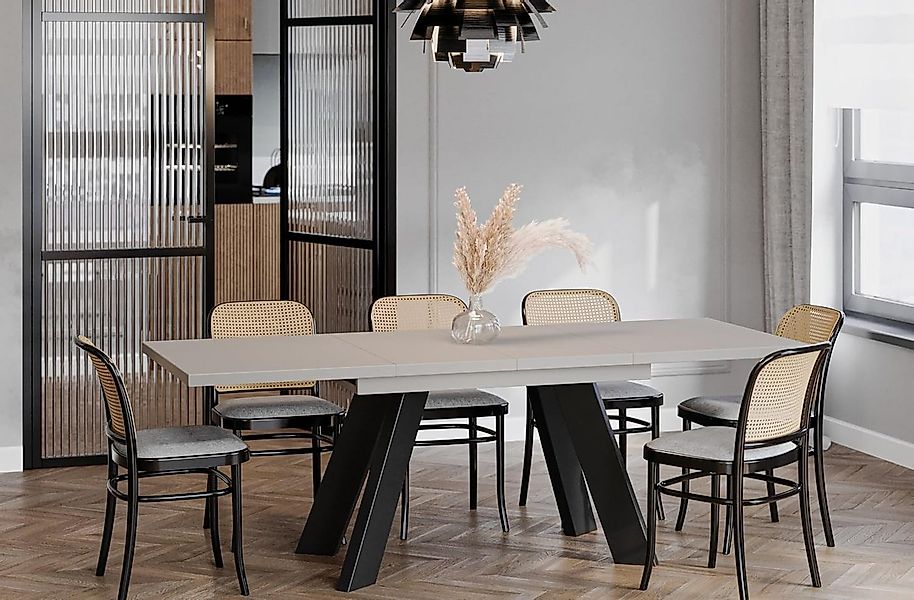 Endo-Moebel Esstisch Como Esstisch 130–210cm ausziehbar für 8 Personen, Tis günstig online kaufen