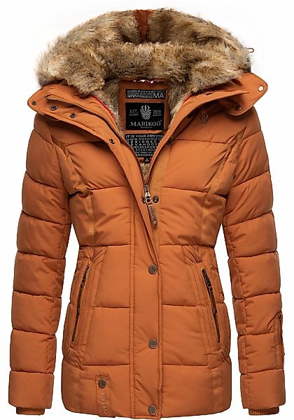 Marikoo Winterjacke "Nekoo" mitKapuze stylische Damen Steppjacke mit großer günstig online kaufen
