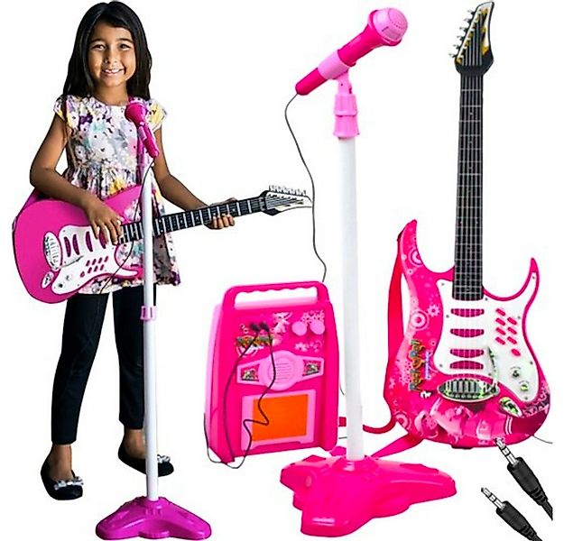 ISO TRADE Spielzeug-Musikinstrument Gitarren Spielzeug Mikrofon, (Spar-Set, günstig online kaufen