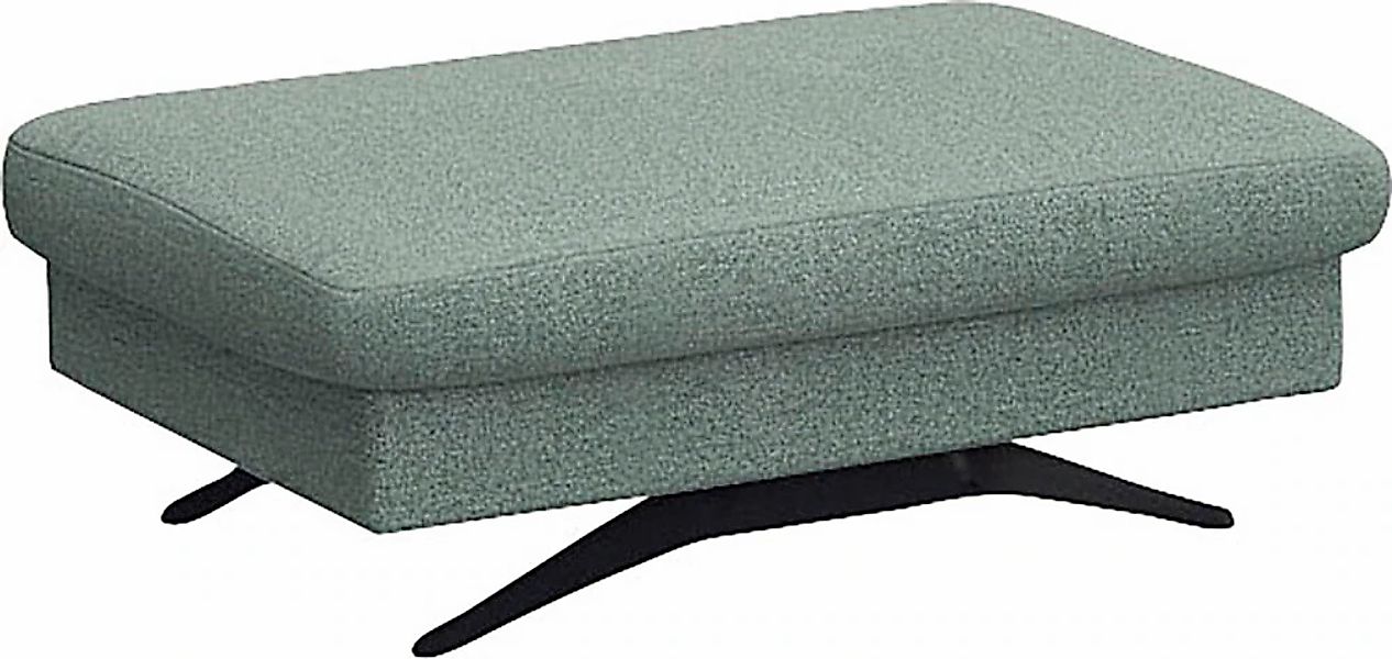 FLEXLUX Pouf "Glow Sitzhocker, Polsterhocker" Hocker mit Stauraum, Fuß schw günstig online kaufen