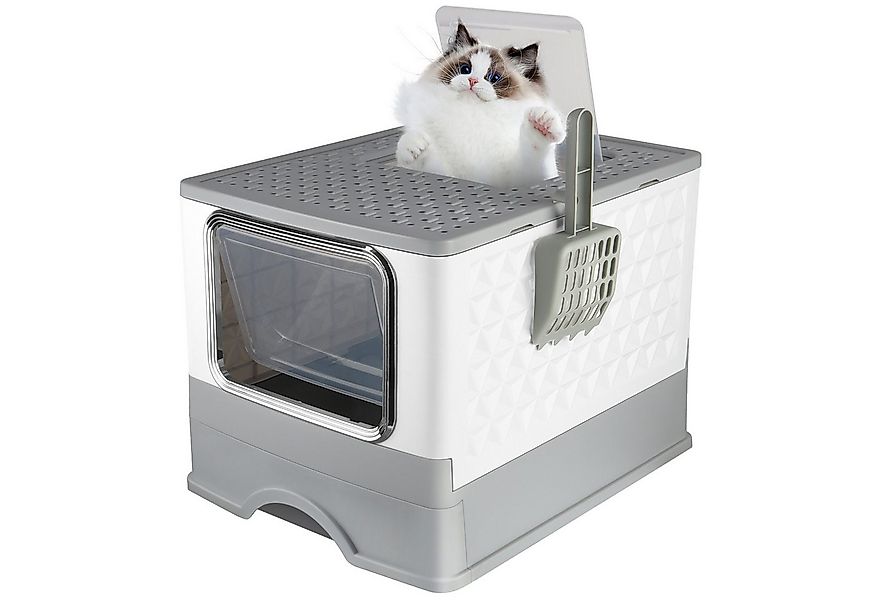 JEOBEST Katzentoilette Katzenklo mit Deckel, Geschlossene Katzentoilette,Au günstig online kaufen