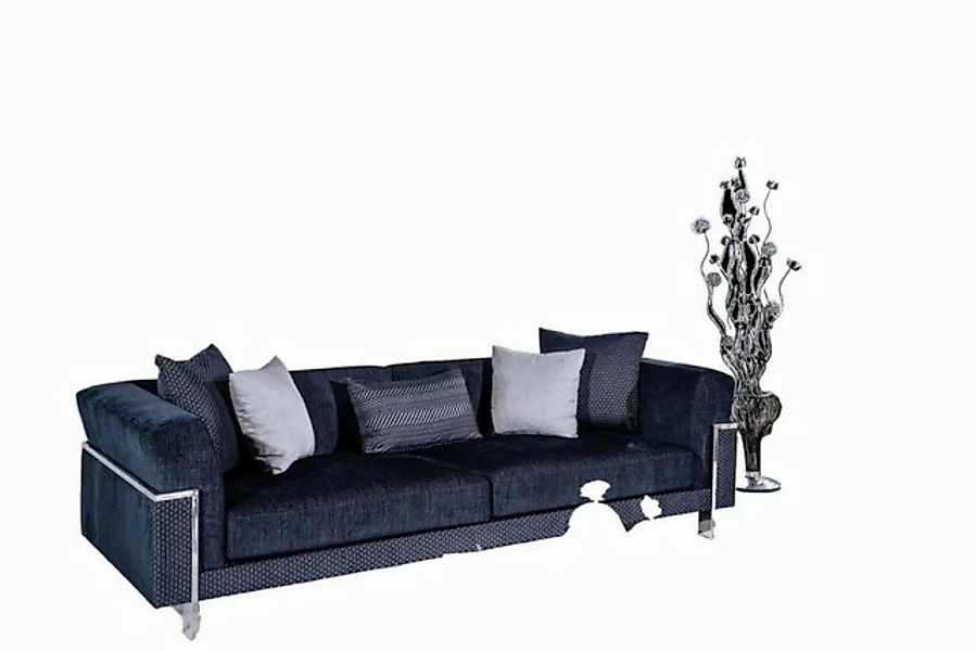 JVmoebel 3-Sitzer Luxus Sofa 3 Sitzer Sofas Textil Couch Design Möbel Dreis günstig online kaufen