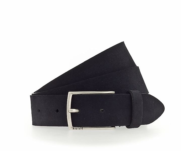 MUSTANG Ledergürtel, Genarbtes Vollleder mit Glanz, 3,5 cm günstig online kaufen