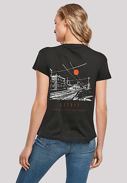 F4NT4STIC T-Shirt "Escape Discover the World Town Train Station", Premium Q günstig online kaufen
