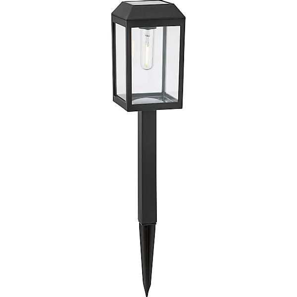 Solar-LED-Leuchte Pandino Schwarz Warmweiß 50 cm x 10 cm x 10 cm günstig online kaufen