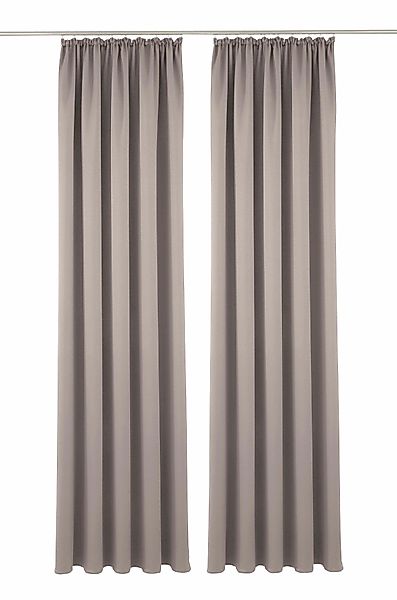 my home Verdunkelungsvorhang "Solana, Gardinen mit Kräuselband, Vorhänge, W günstig online kaufen