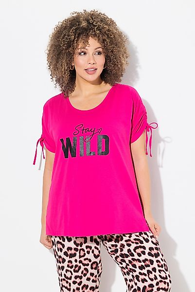 Ulla Popken T-Shirt T-Shirt Schriftzug Oversized günstig online kaufen