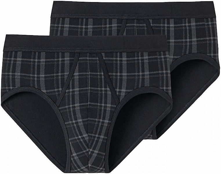 Schiesser Slip "Original Classics", mit kontrastfarbenem Karomuster günstig online kaufen