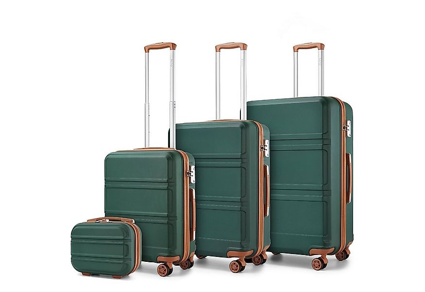 KONO Kofferset 4-teiliges Reiseset, ABS-Hartschalenkoffer (XL/L/M) + Kosmet günstig online kaufen