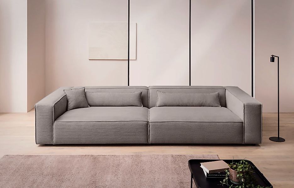 LeGer Home by Lena Gercke 3-Sitzer "PIARA XXL, Sofa mit Kedernaht in Cord, günstig online kaufen