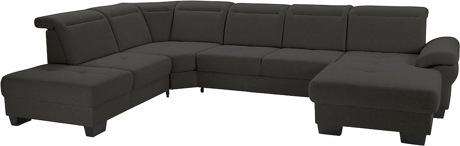 Home affaire Wohnlandschaft "Cornwall U-Form" inkl. Sitztiefenverstellung, günstig online kaufen