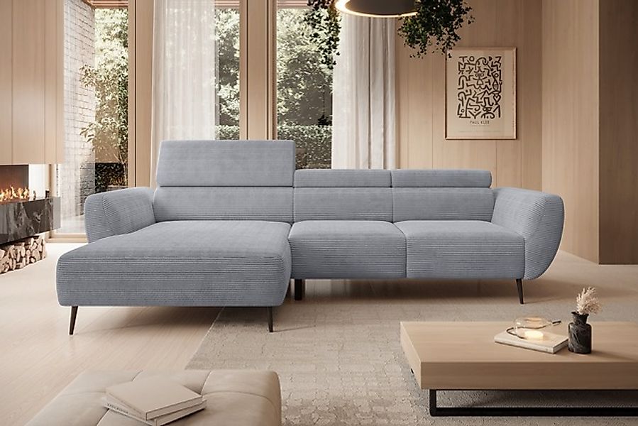 WERK2 Ecksofa »Alisson, mit elektrischer Sitztiefenverstellung, L-Form, Bre günstig online kaufen