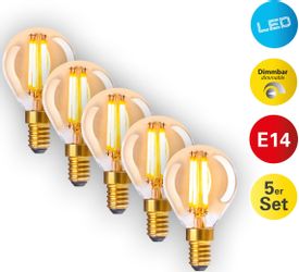 Näve LED-Leuchtmittel E14 Globeform 3,9 W 315 lm 5er Set 7,8 x 45 cm (H x Ø günstig online kaufen