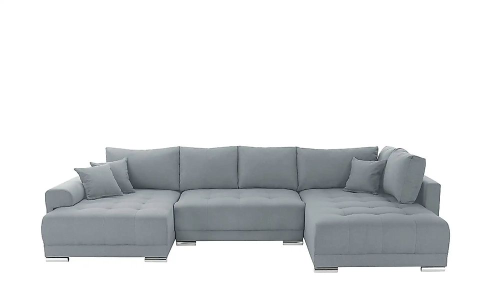 Wohnlandschaft mit Schlaffunktion Lemie ¦ grau ¦ Maße (cm): B: 356 H: 85 T: günstig online kaufen