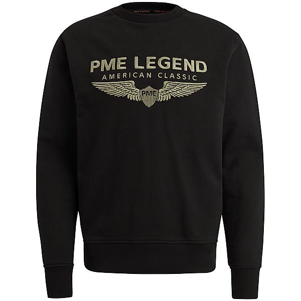 PME Legend Herren Rundhals Pullover CREWNECK SOFT TERRY WITH LOGO - Regular günstig online kaufen