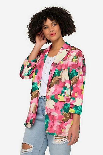 Angel of Style Blusenblazer Blazer offene Form Blütendruck Reverskragen günstig online kaufen