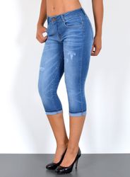 ESRA Caprijeans Damen Jeans Capri Hose günstig online kaufen